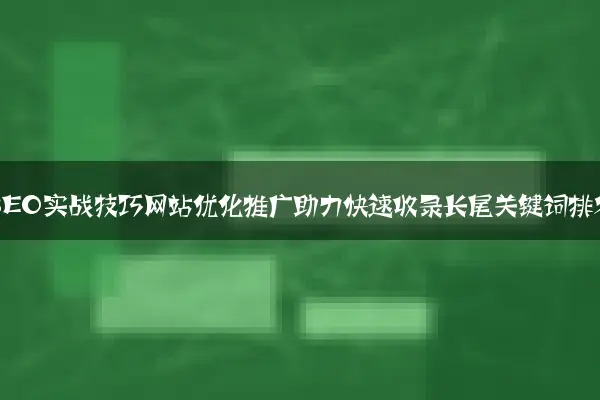 百度SEO实战技巧网站优化推广助力快速收录长尾关键词排名